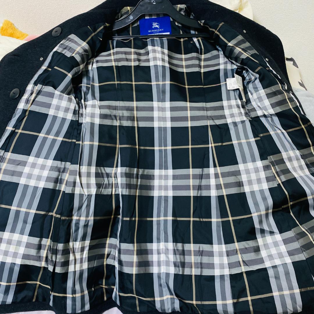 バーバリーブルーレーベル　ウールコート　L モヘヤ混 チェスターコート　ロング