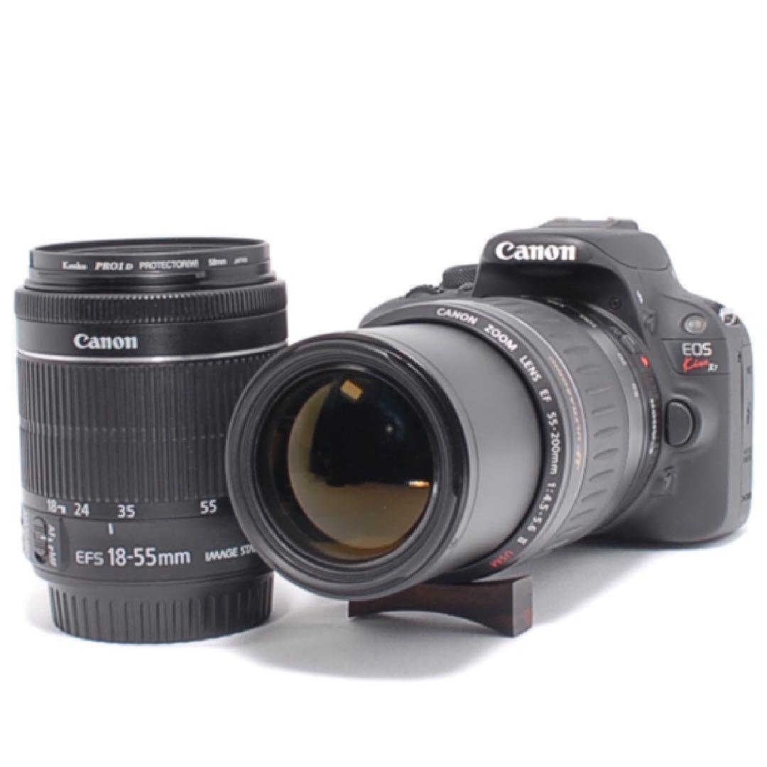 S数少✨Canon Kiss X7 超美品✨ダブルレンズセット♪旅行にも手軽に♪