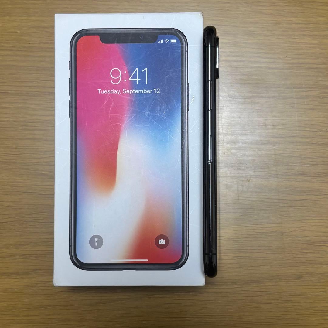 【バッテリ100％】iPhoneX 256GBスペースグレー