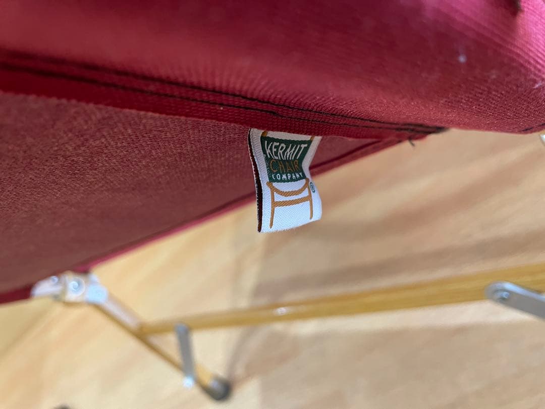 カーミットチェアワイド　バーガンディ　made in USA