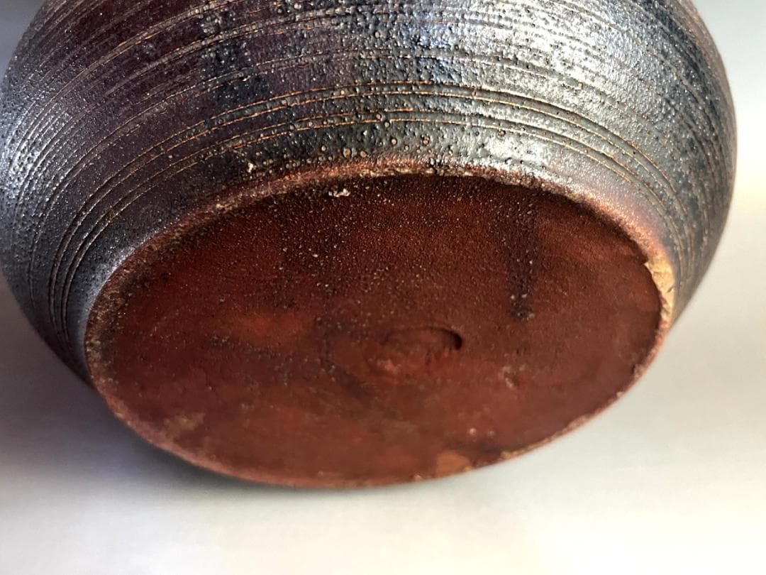 水指■古備前焼 江戸中期 権兵衛 瓢箪形水指 得誉代？お茶道具 時代物 骨董品■