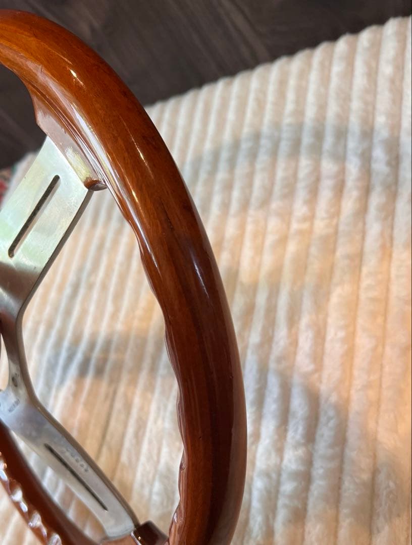 美品　Nardi ナルディ　ウッド　33π ステアリング