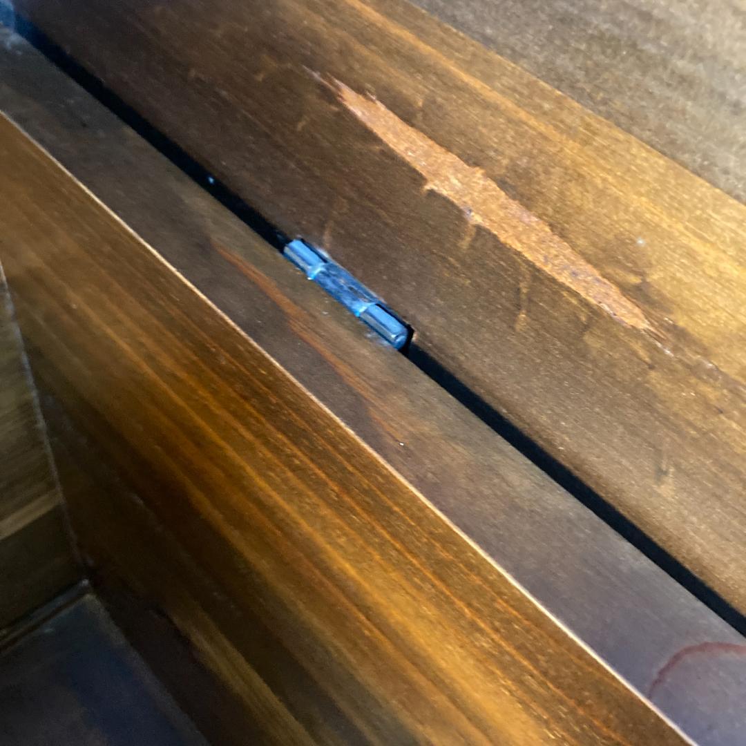 木製トランク　アンティーク調 ヴィンテージ トランクチェスト 宝箱　昭和レトロ