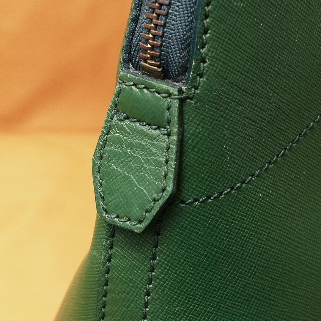 MADE IN ITALY　FOXEY　ハンドバッグ　グリーン　マカロン