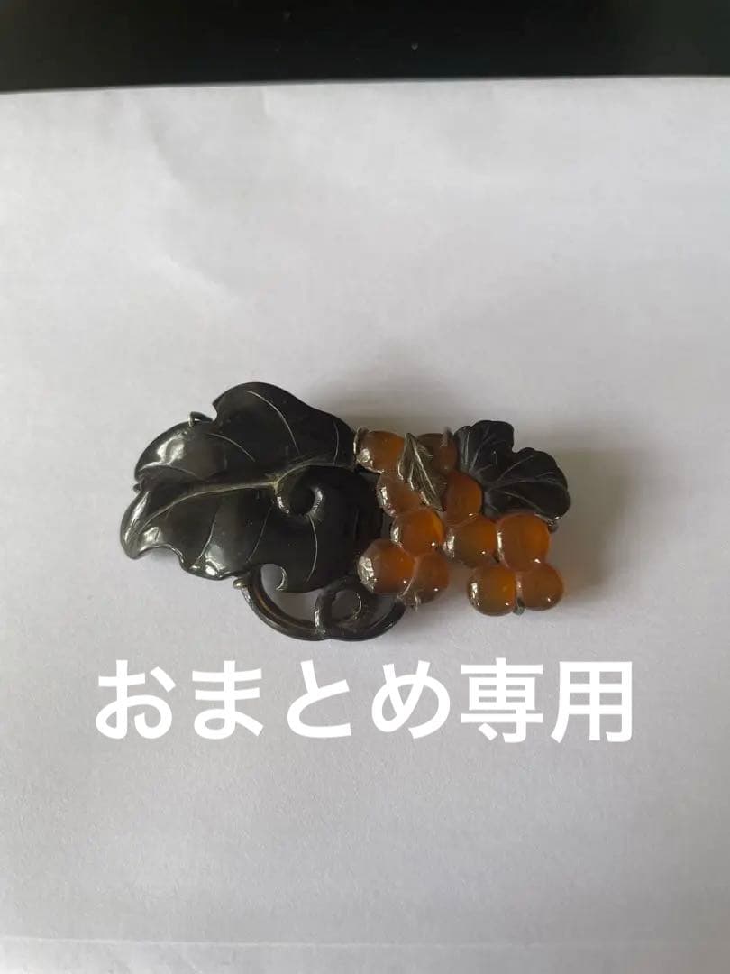 本鼈甲　銀　ブローチ　アンティーク