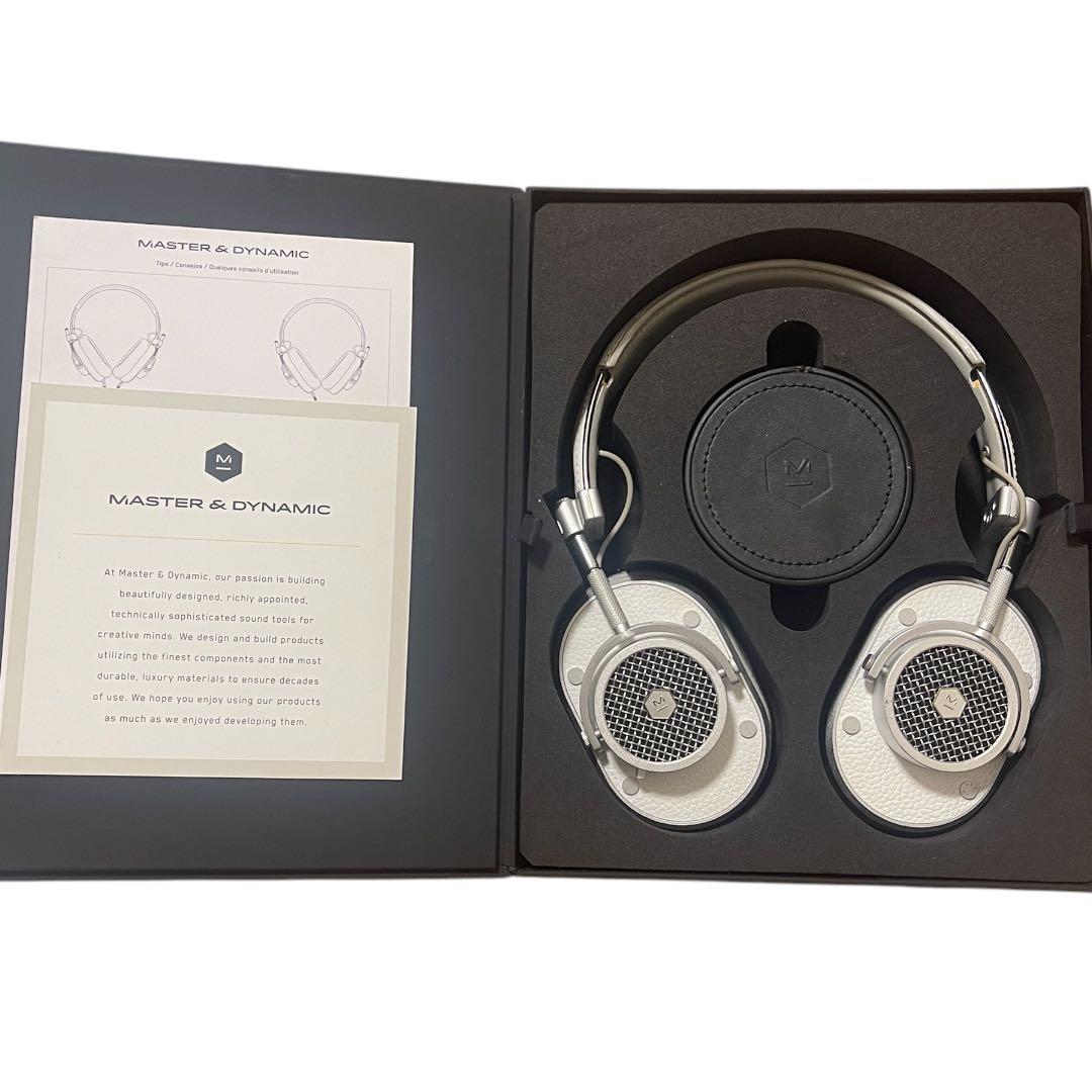 MH40 master&dynamic ホワイト　有線　ヘッドホン