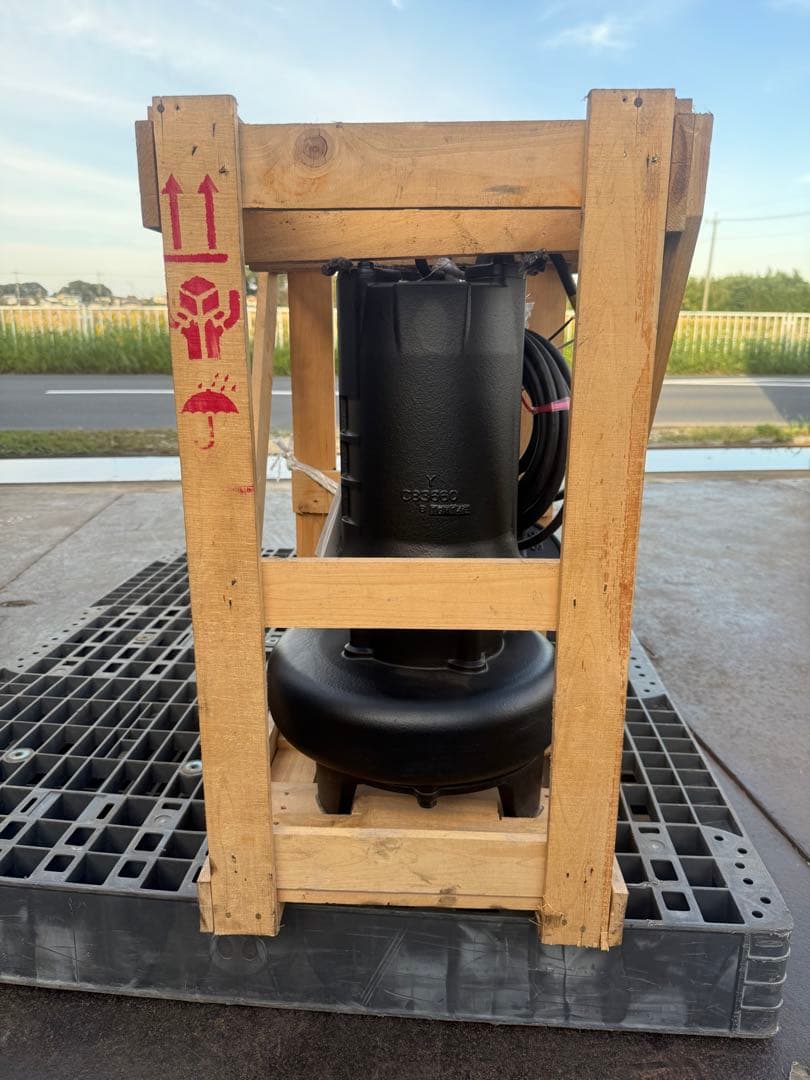 (未使用)新明和工業 水中ポンプ 汚水設備用 排水ポンプCN80 大型