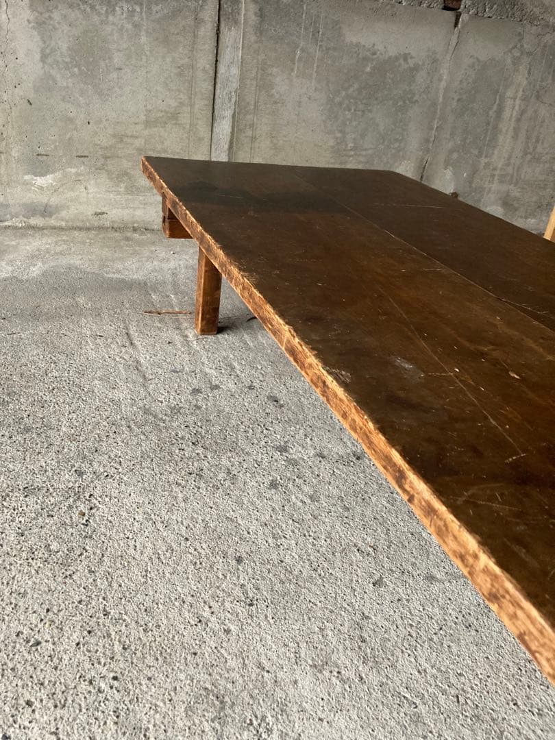 古道具　長い文机　古物