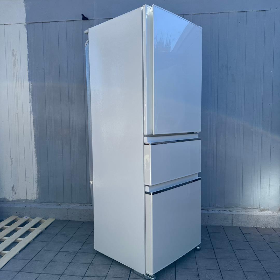 MITSUBISHI 2018年製 3ドア冷蔵庫330L 右開き パールホワイト