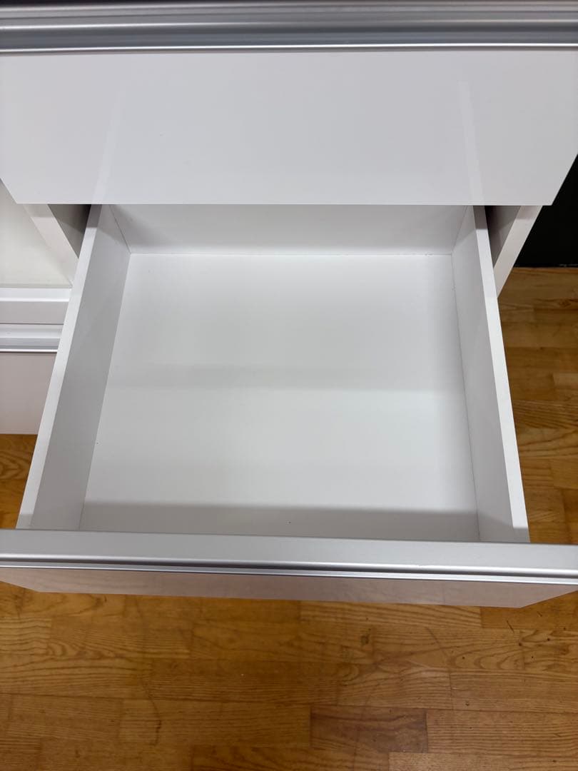 M049 松田家具製 レンジボード カップボード 上下分割可能　幅880mm