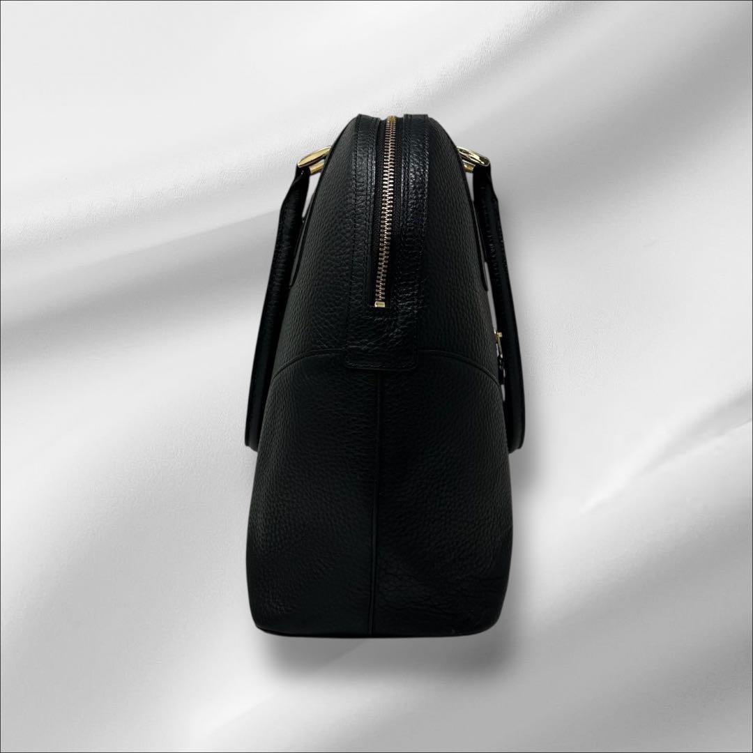 ちーちゃん様 ATAO アタオ ハンドバッグ アップル レザー ブラック