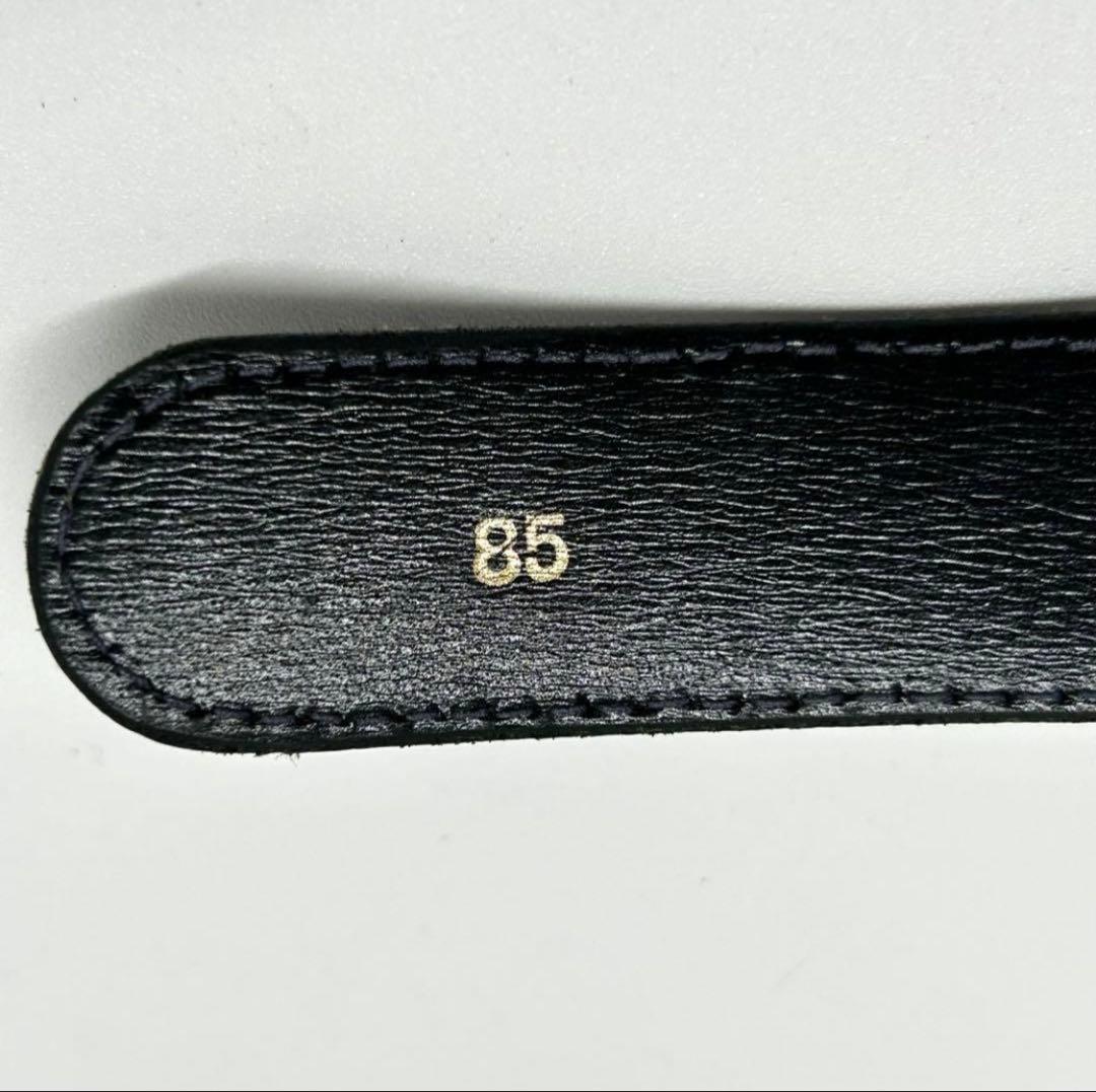 美品GUCCI ベルト　インターロッキング　ゴールドバックル　85