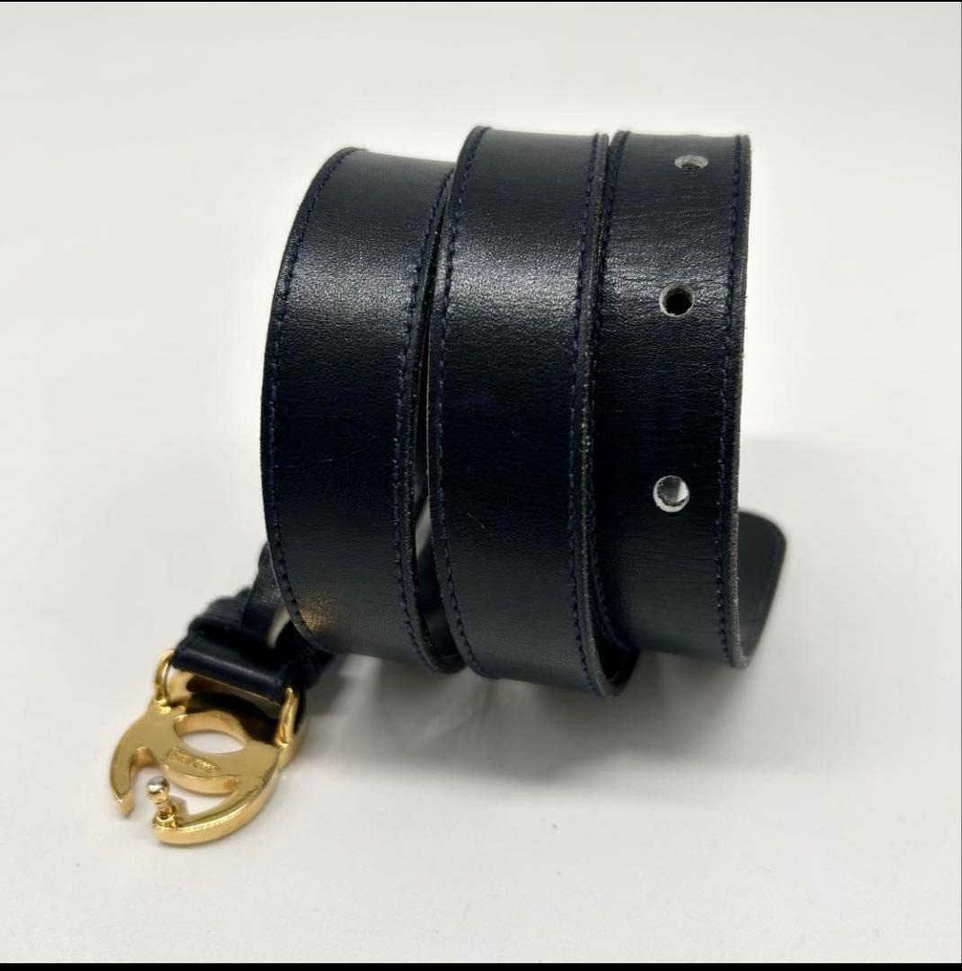 美品GUCCI ベルト　インターロッキング　ゴールドバックル　85