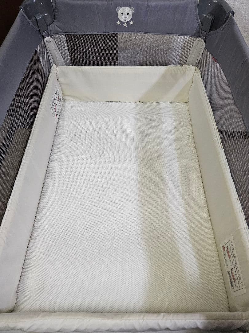 Aprica アップリカ ココネルエアーAB ベビーベッド グレーベア