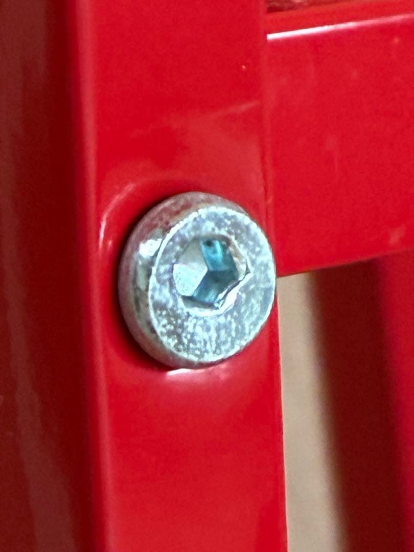 IKEA イケア　レールベリ 4段　赤色　レッド　 廃盤色