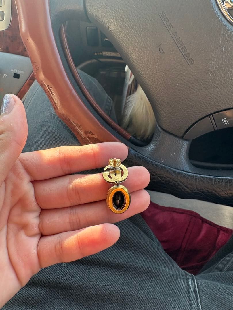 A*A様 GGロゴ ブラックストーンとヴィヴィアンのピアスセット