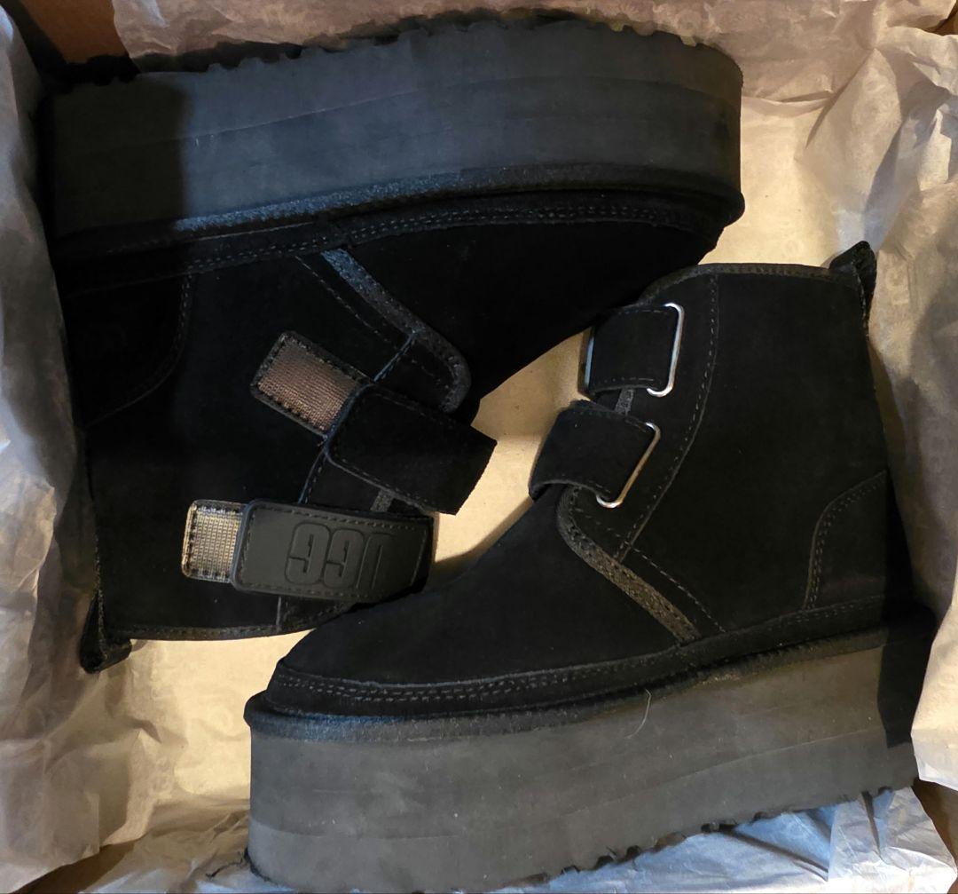 UGG ブラック ムートンブーツ 23（EU37）箱あり　美品