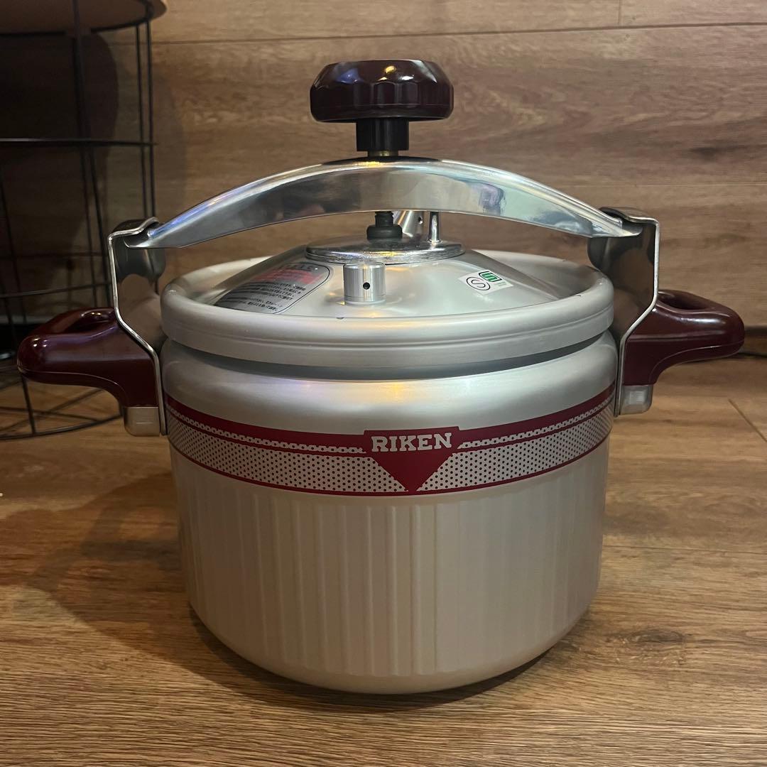 未使用品　理研 圧力鍋 PMC-600 クックオール6.0L レトロ　RIKEN