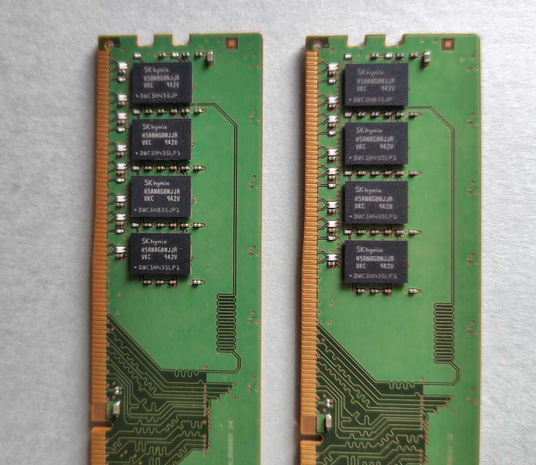 SK hynix DDR4 PC4-2666 8BG×2枚組(16GB)