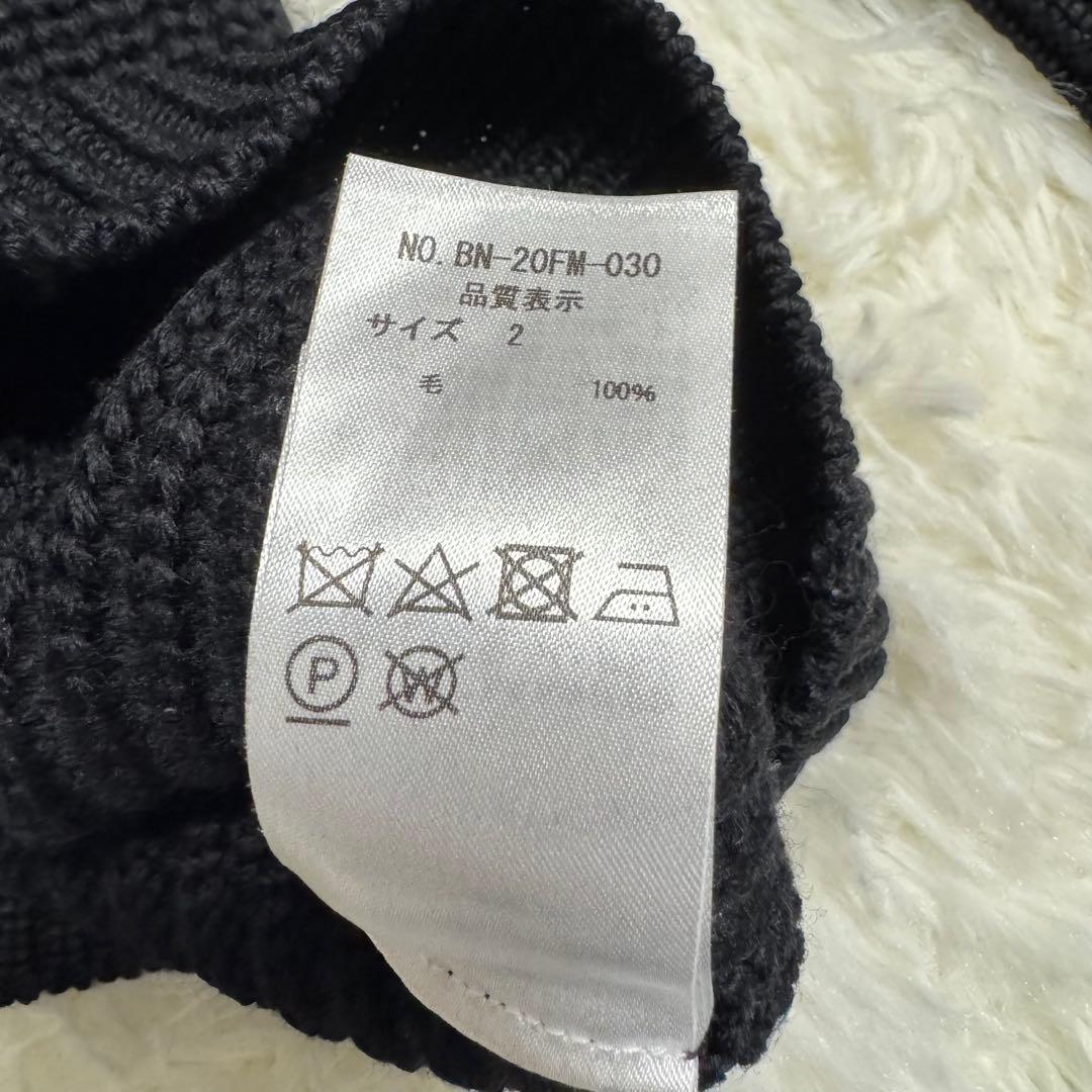 バトナー BATONER シグネチャー クルーネック ニット ブラック Mサイズ