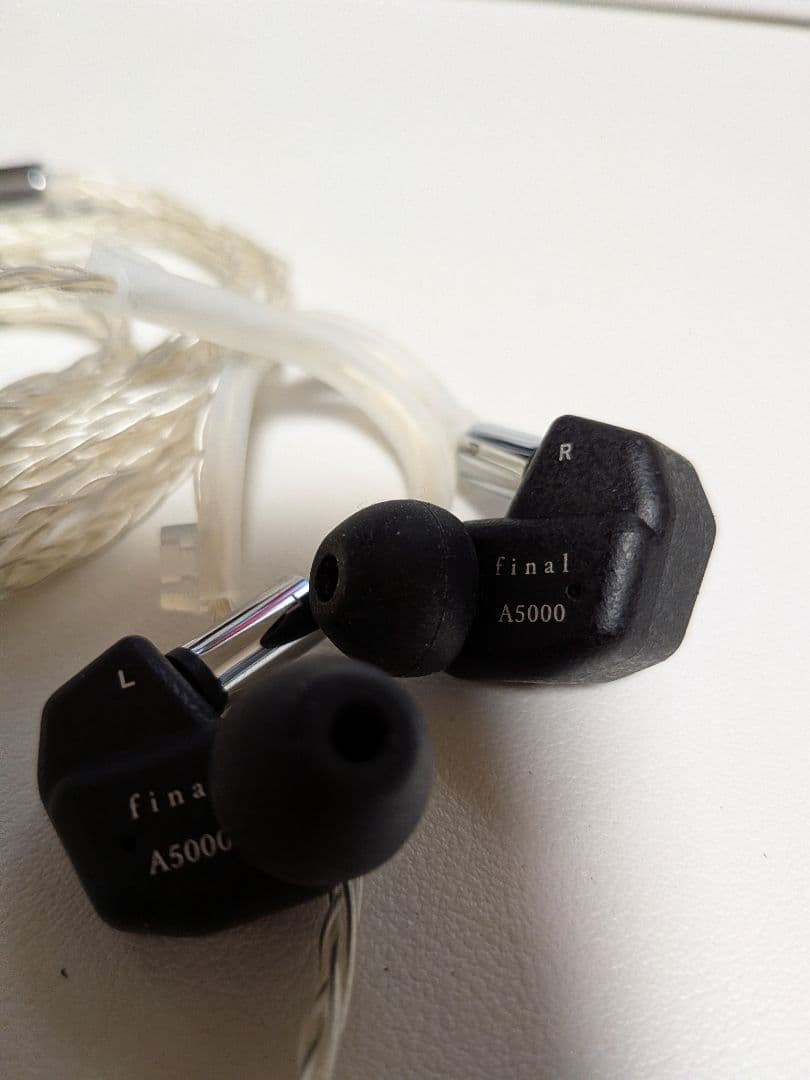finaI A5000 有線イヤホン(カナル型イヤフック付き)