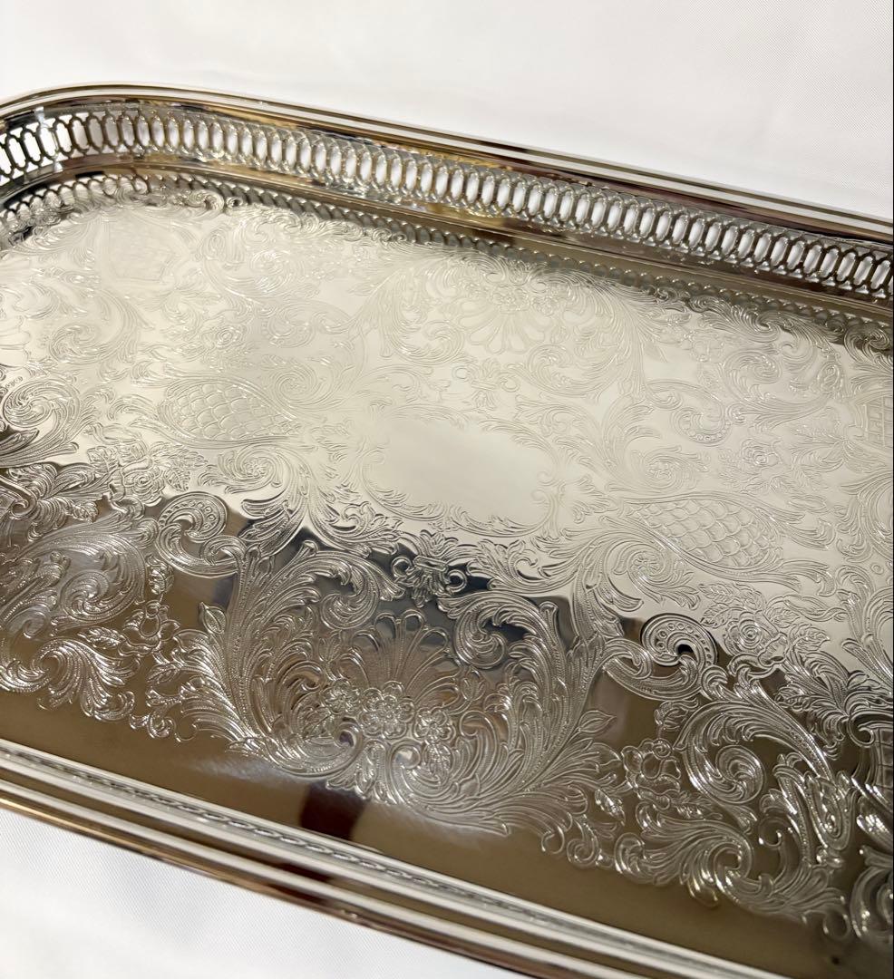 ONEIDA オネイダ シルバープレート silverplate トレイ 盆