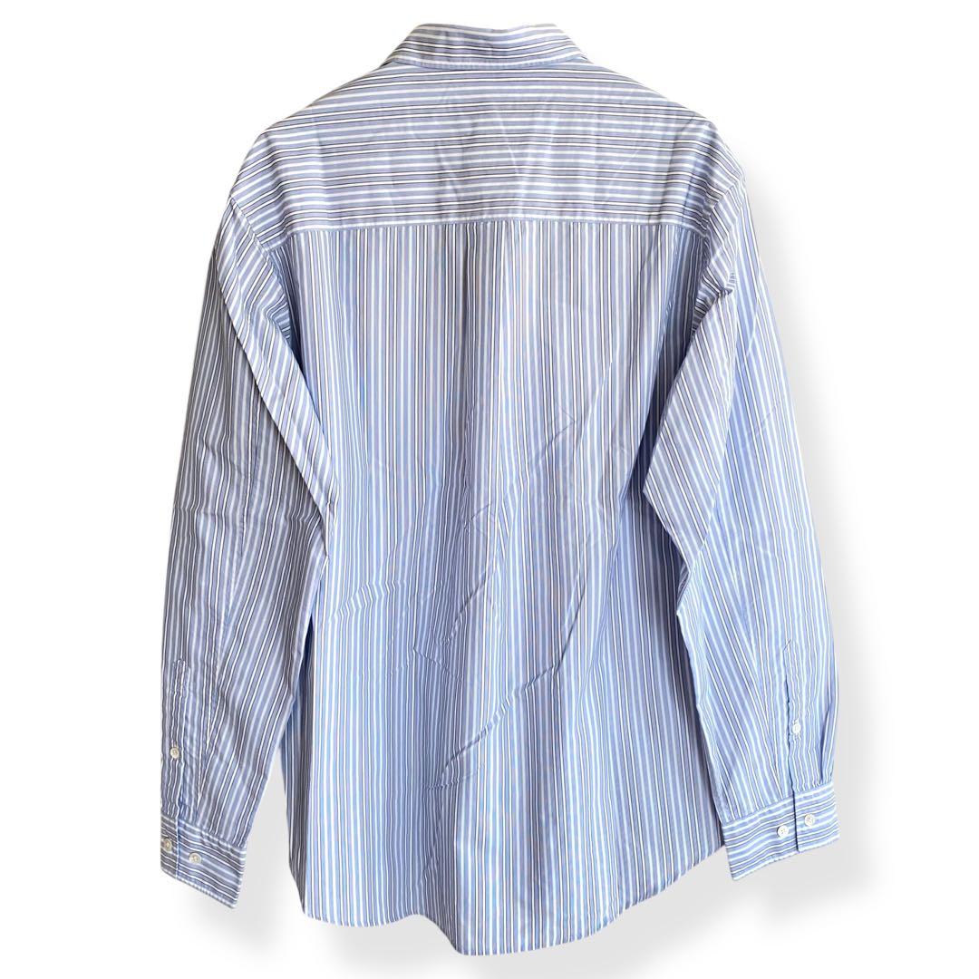 新品タグ付 アンダーカバー ストライプ フロントロゴ Yシャツ 633KZ