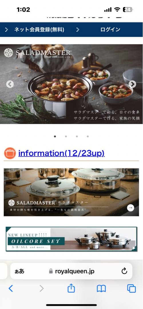 SALADMASTER ステンレススチール フライパン