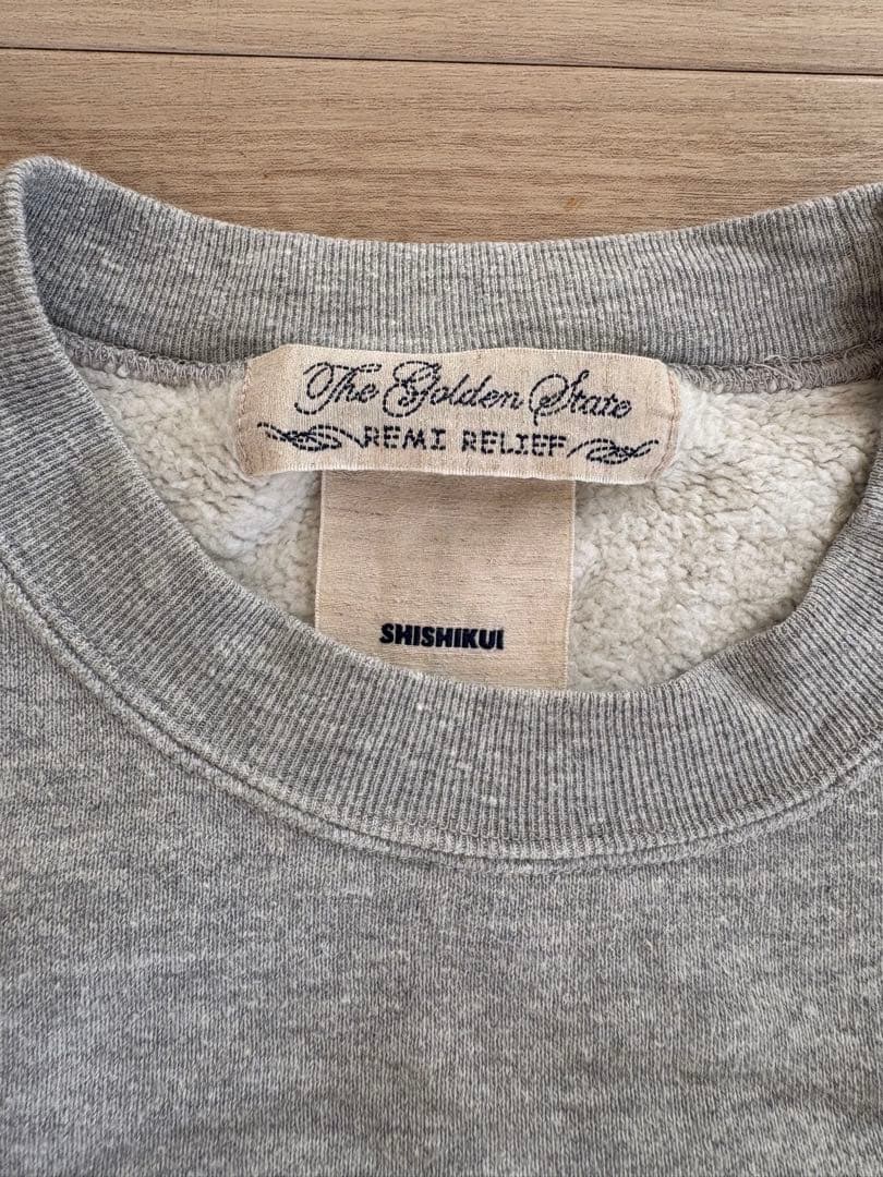 THE SHISHIKUI Brushed Crew ヘザーグレー M