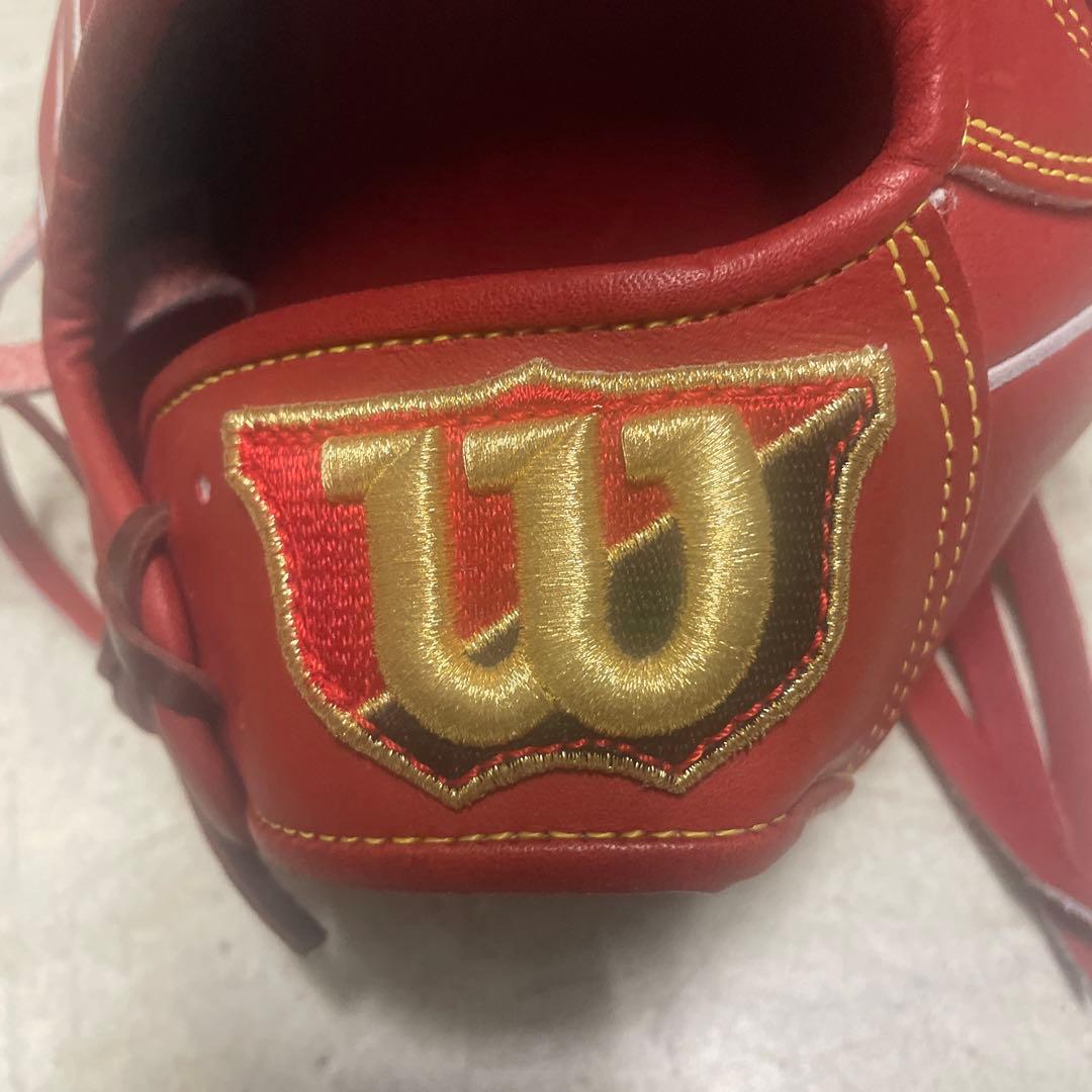 Wilson 硬式グローブ レッド ストライプ