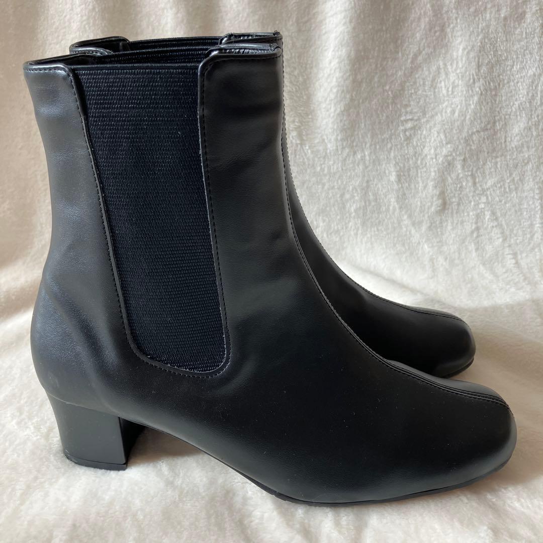 RAKUNAサイドゴアブーツLL 5.5センチヒール 定価18480円