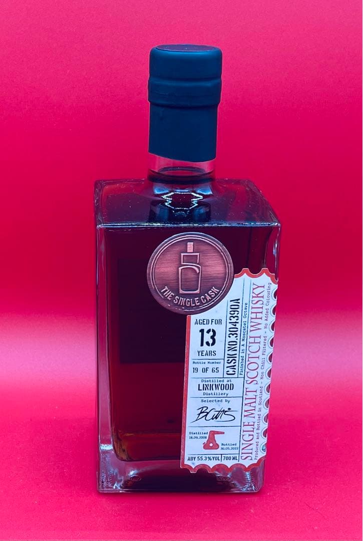 【6000円お得！】リンクウッド 13年 2008 シングルカスク スペイサイド