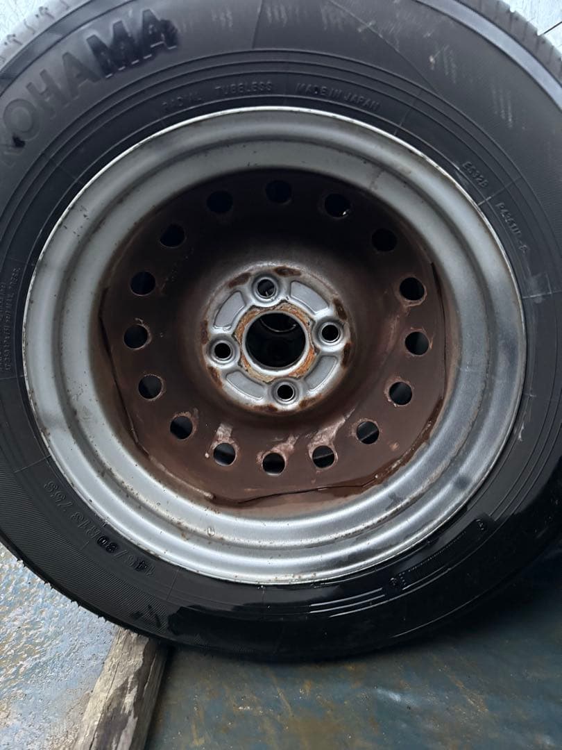 四代目ヨコハマサマータイヤ145／80R13 75Sホイールセット深溝