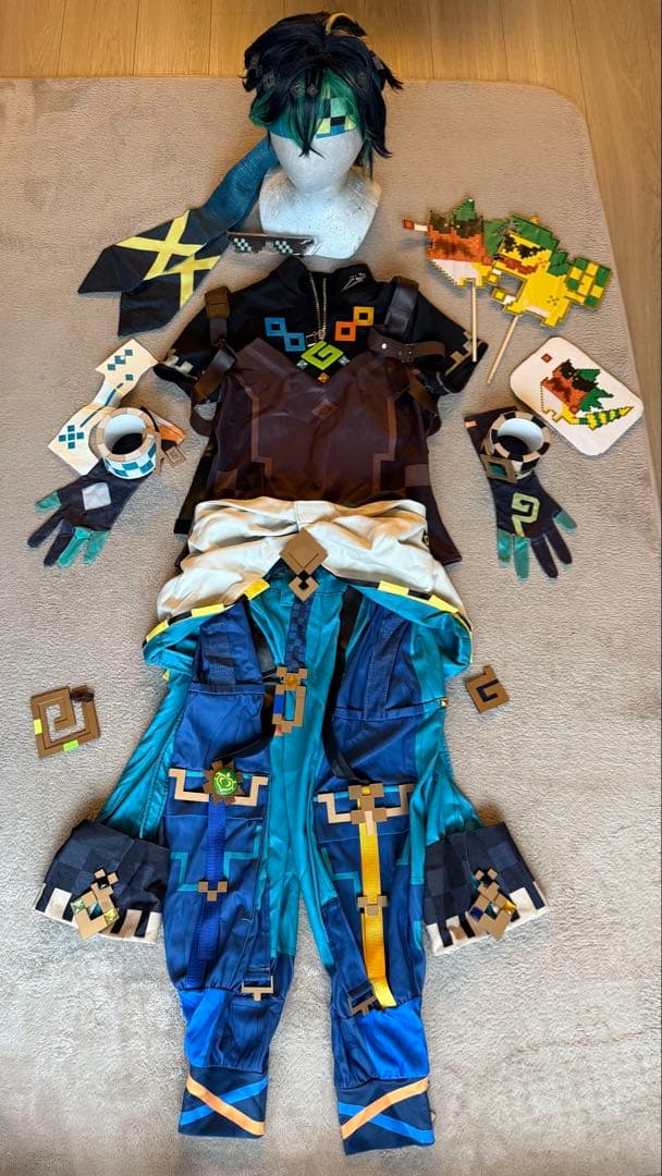 原神 キィニチ コスプレ衣装　セット済みウィッグ