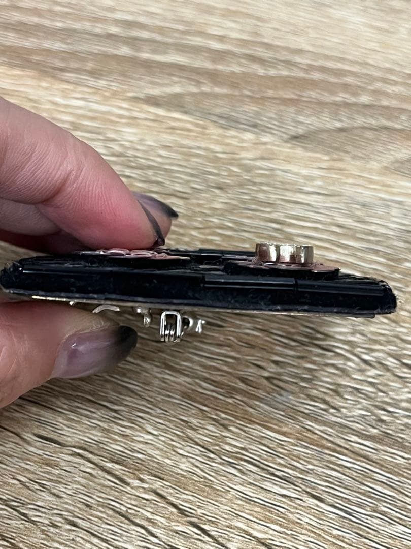 A*e様 シャネル ココマーク04A ブローチ GP×プラスチック×ラインストー