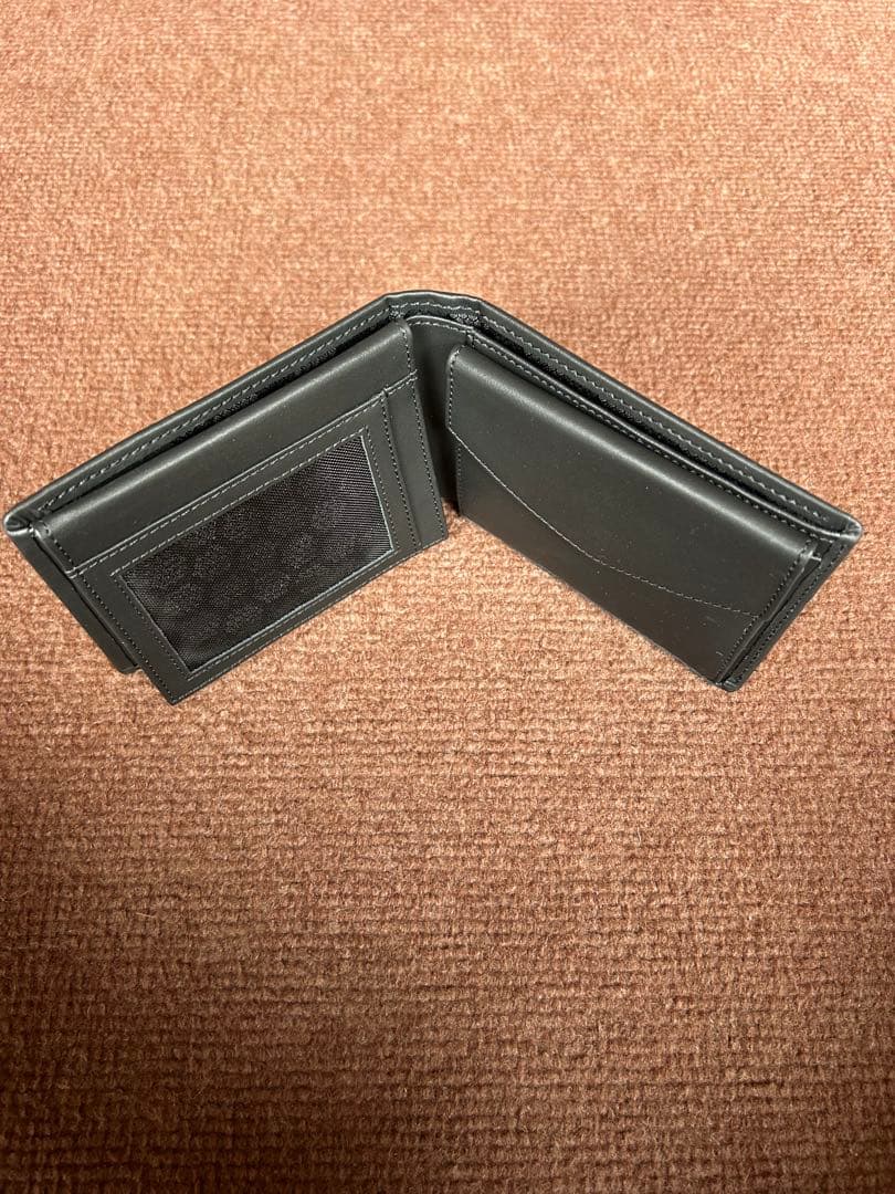 ポルシェ お財布ブラック レザー縦型
