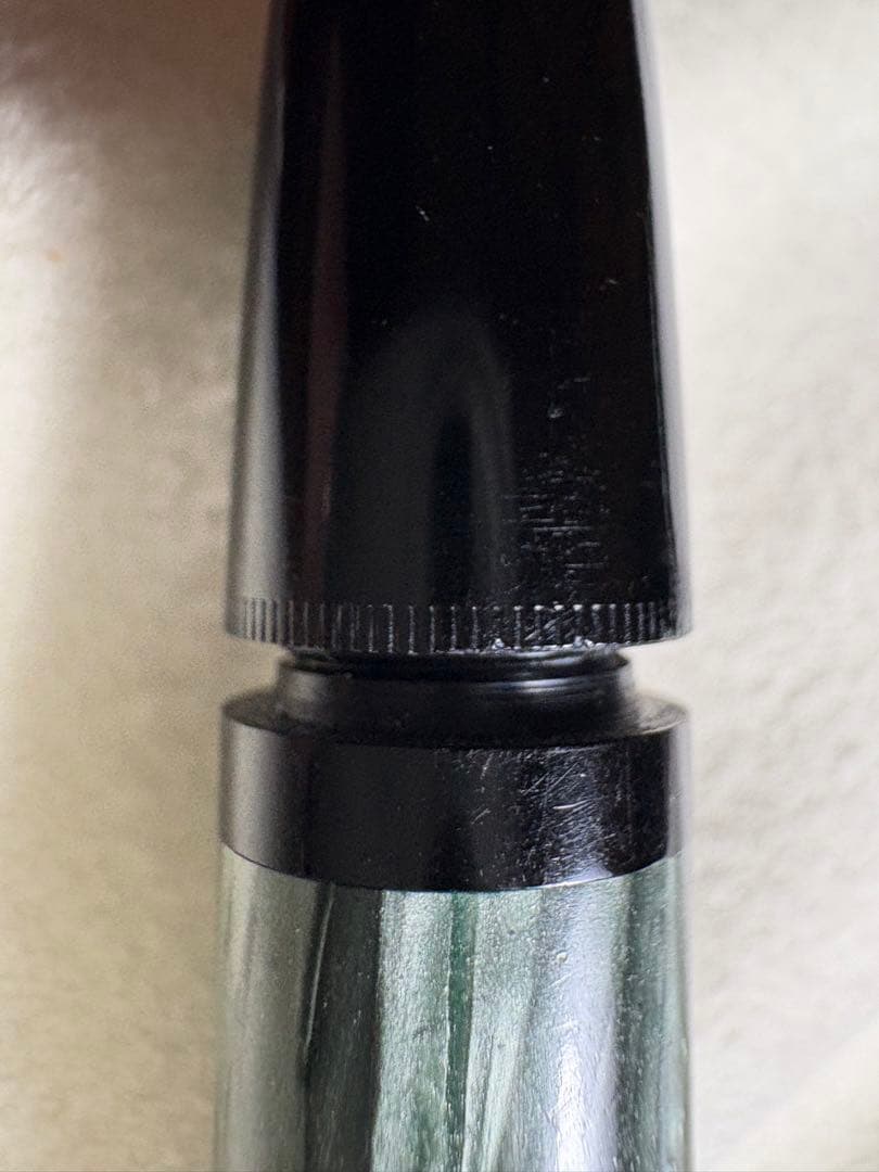 ペリカン 100N グリーンマーブル 1940〜50年代 ？万年筆 字幅 F