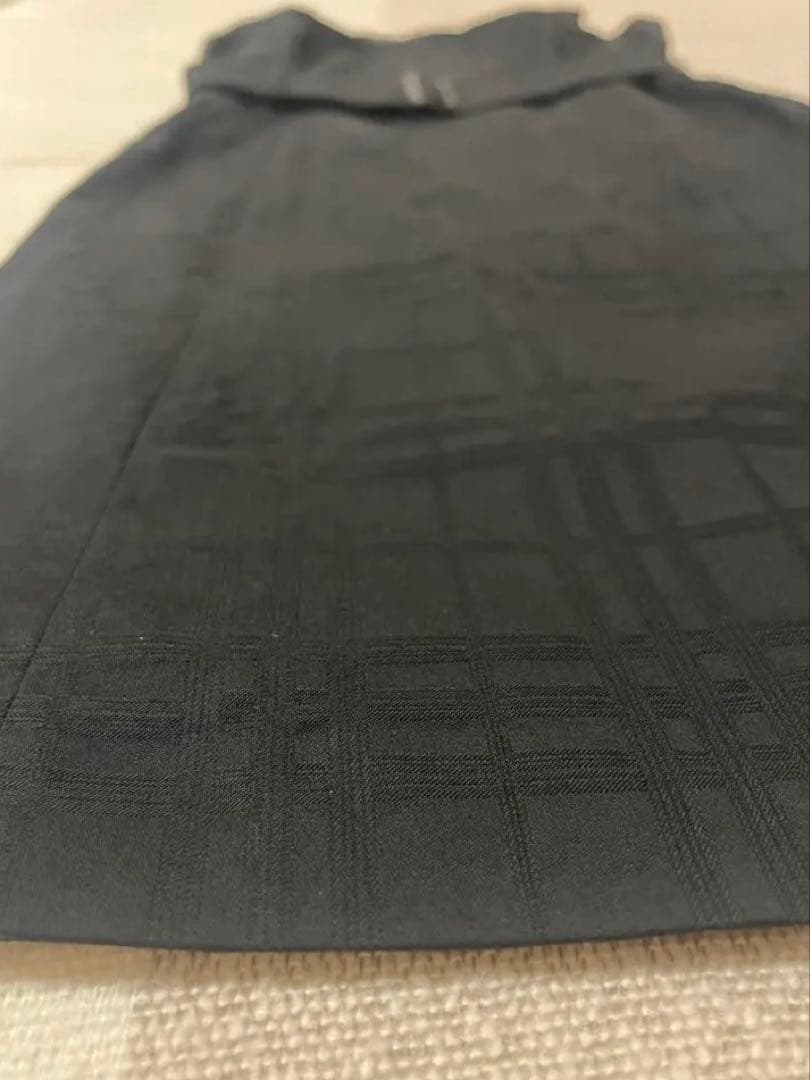 【美品】BURBERRYLONDONシャドーチェックワンピースワンピース 黒38