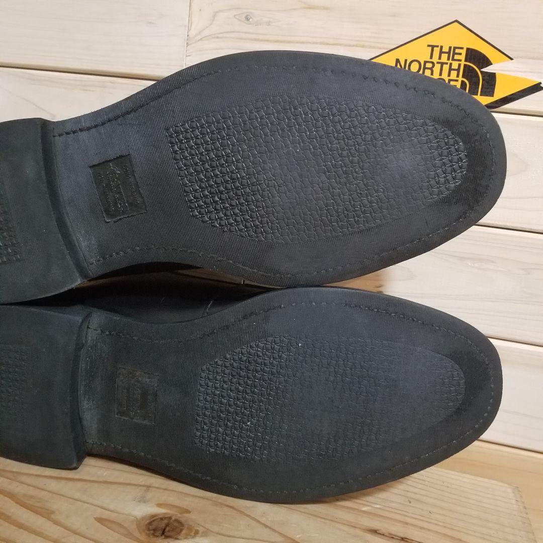 【美品】Bates ベイツ サービスシューズ 黒 US.NAVY 本革　28.5