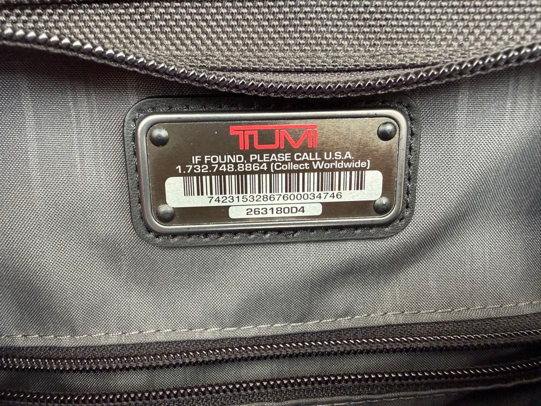 TUMI ビジネスバッグ　3WAY ブラック　263180D4 美品