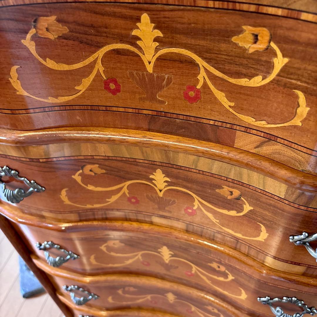 イタリア製 TAROCCO VACCARI猫足チェスト(家の置物と額絵はオマケ)