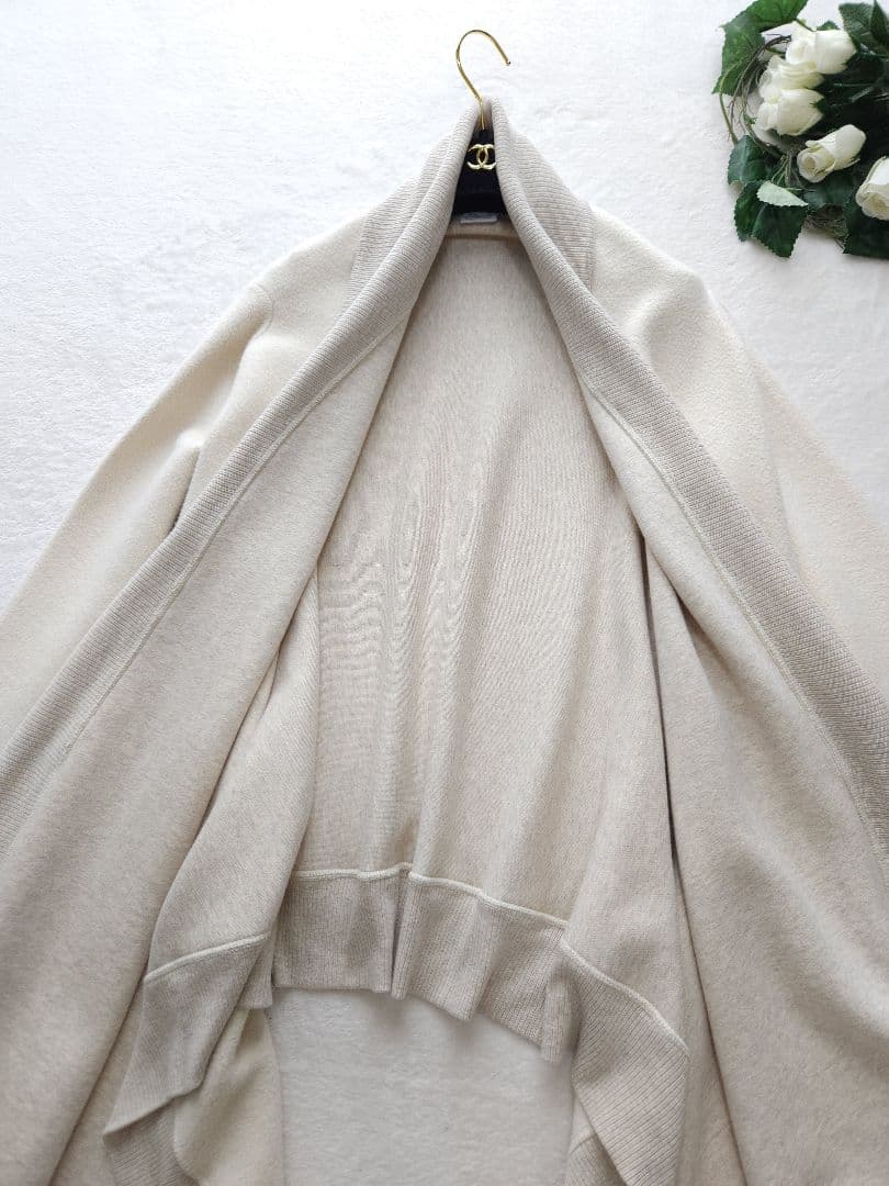 美品 RALPH LAUREN 高級ニットコート 人気グラデーション丈