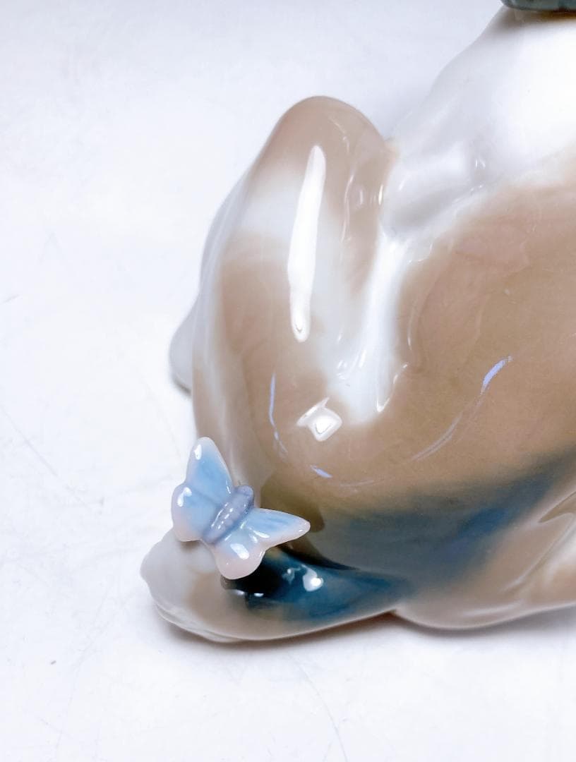 リヤドロ LLADRO マイフレンド 犬・蝶　|1842|☆