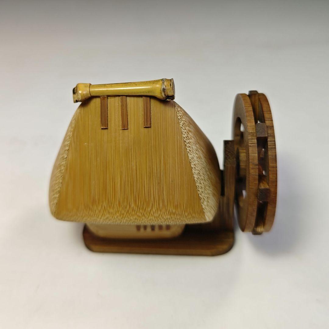 イ744 香合『加州　清水晃樹』『大名竹　水車　葛屋　香合　共箱』茶道具