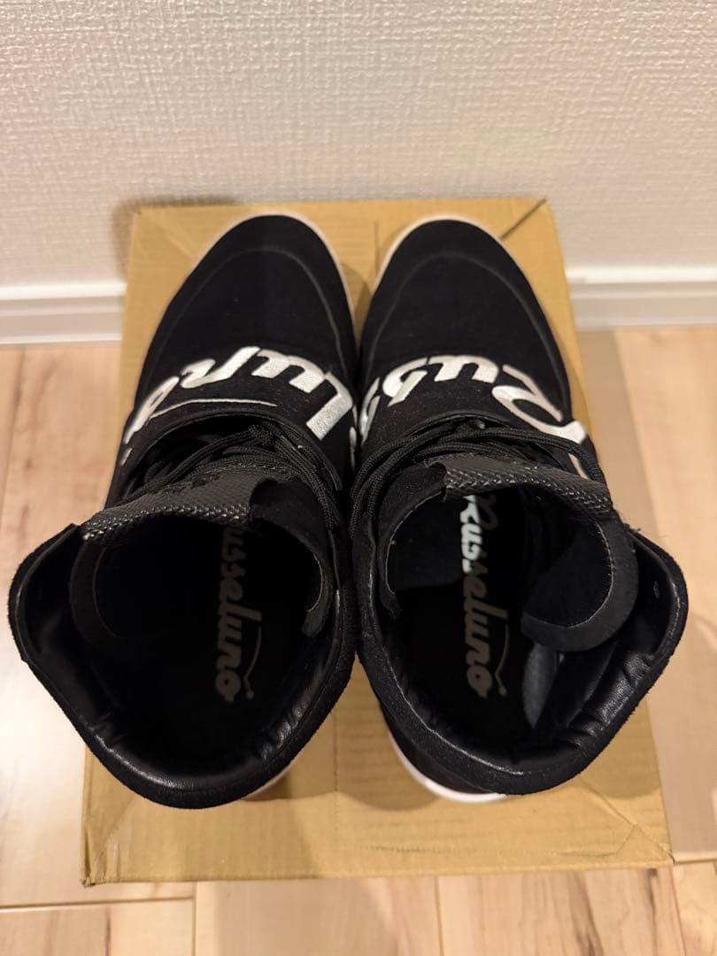 Russluno ラッセルノ　スエード ブラック シューズ　26cm