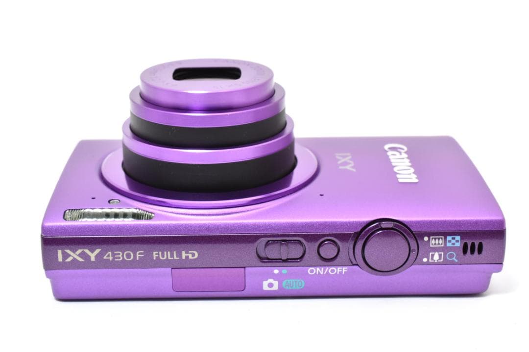 美品 キヤノン IXY 430F コンパクトデジタルカメラ パープル Canon