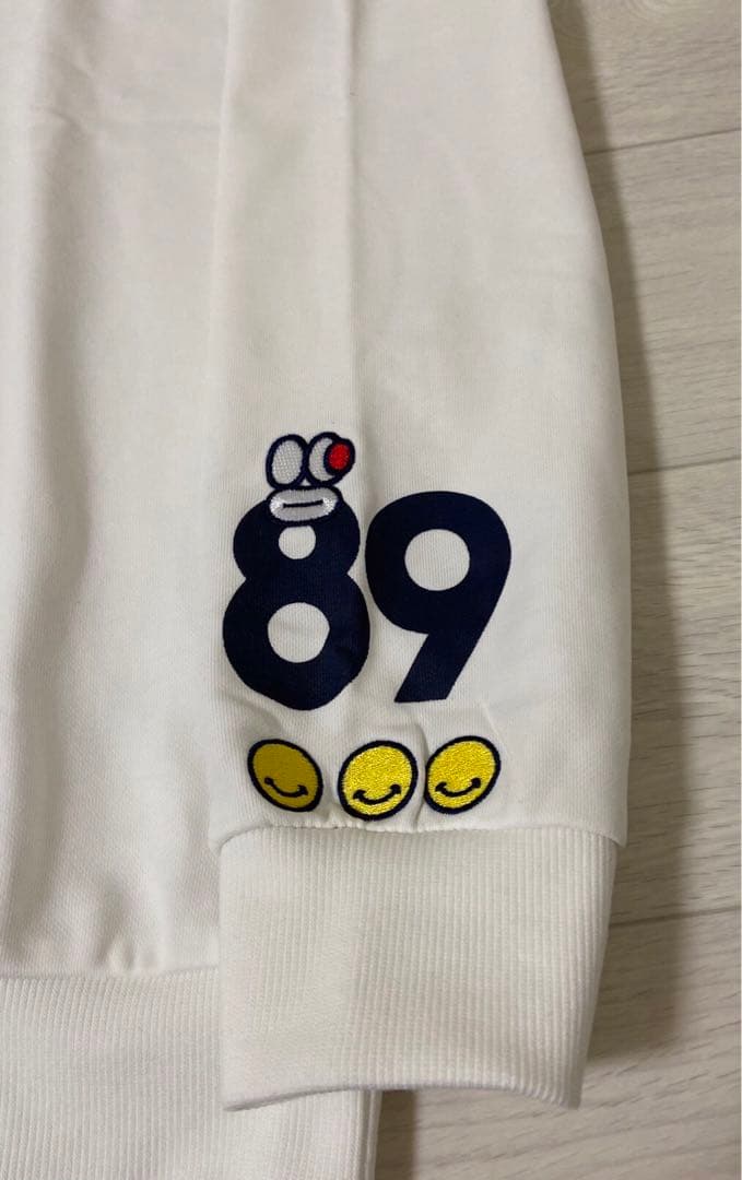 新品 正規品 パーリーゲイツ どうしちゃったPG スウェット 日本製 白 5 L