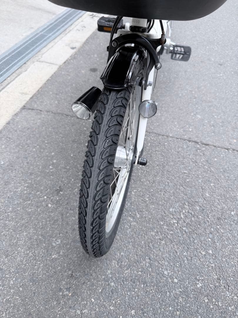 子供乗せ　3人　パナソニック　電動アシスト自転車 チャイルドシート付き ホワイト