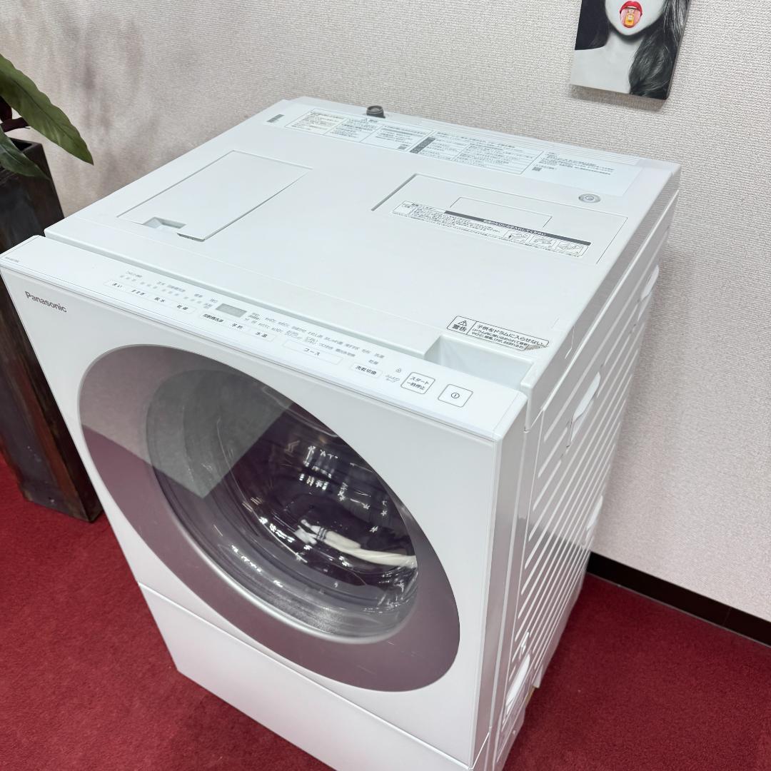 東京23区送料無料 美品パナソニックキューブルドラム洗濯乾燥機型　洗浄/除菌済み