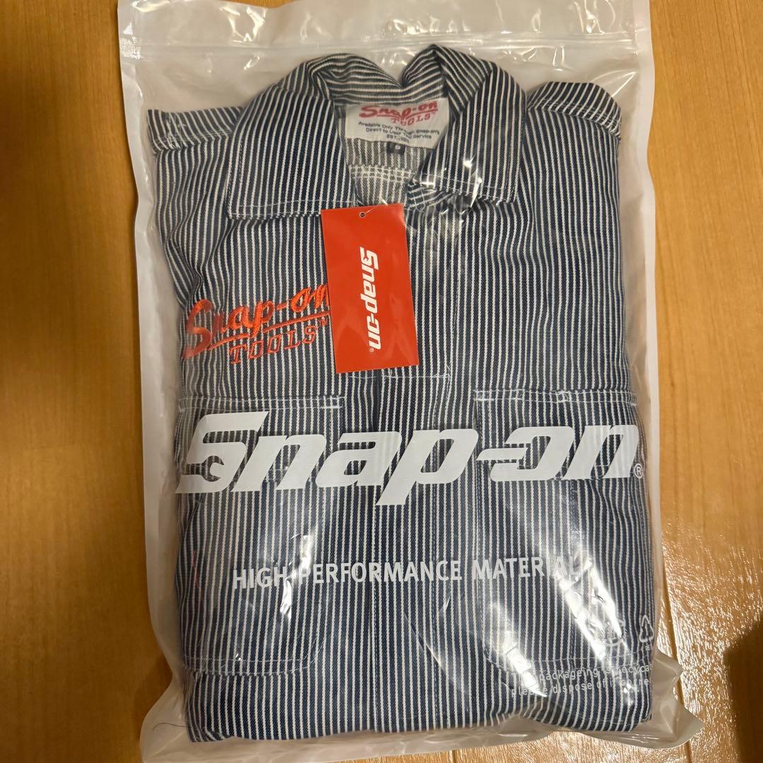 Snap-on ストライプ オーバーオール　新品　Sサイズ　試着のみ